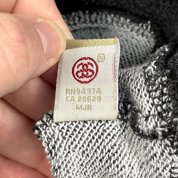 VTG Y2K Stussy Boat Neck Crown Logo Graphic Sweatshirt Gray Small Streetwear - Picture 7 of 10